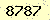 請輸入此驗證碼 : 8787