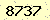 請輸入此驗證碼 : 8737