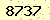 請輸入此驗證碼 : 8737
