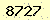 請輸入此驗證碼 : 8727