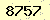 請輸入此驗證碼 : 8757