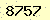 請輸入此驗證碼 : 8757