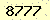 請輸入此驗證碼 : 8777