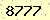 請輸入此驗證碼 : 8777