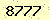 請輸入此驗證碼 : 8777