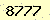 請輸入此驗證碼 : 8777