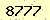 請輸入此驗證碼 : 8777