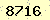 請輸入此驗證碼 : 8716