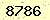 請輸入此驗證碼 : 8786