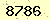 請輸入此驗證碼 : 8786