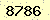 請輸入此驗證碼 : 8786