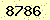 請輸入此驗證碼 : 8786