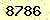 請輸入此驗證碼 : 8786