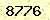 請輸入此驗證碼 : 8776