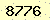 請輸入此驗證碼 : 8776