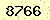 請輸入此驗證碼 : 8766