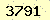 請輸入此驗證碼 : 3791