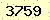 請輸入此驗證碼 : 3759