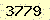 請輸入此驗證碼 : 3779