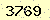 請輸入此驗證碼 : 3769