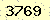 請輸入此驗證碼 : 3769