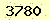 請輸入此驗證碼 : 3780