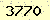 請輸入此驗證碼 : 3770