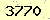 請輸入此驗證碼 : 3770