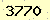請輸入此驗證碼 : 3770
