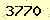 請輸入此驗證碼 : 3770