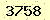 請輸入此驗證碼 : 3758