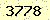 請輸入此驗證碼 : 3778