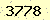 請輸入此驗證碼 : 3778