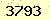 請輸入此驗證碼 : 3793