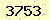 請輸入此驗證碼 : 3753