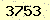 請輸入此驗證碼 : 3753