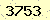 請輸入此驗證碼 : 3753