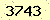 請輸入此驗證碼 : 3743