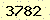 請輸入此驗證碼 : 3782