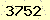 請輸入此驗證碼 : 3752