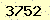 請輸入此驗證碼 : 3752