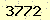 請輸入此驗證碼 : 3772