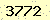 請輸入此驗證碼 : 3772