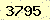 請輸入此驗證碼 : 3795