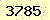 請輸入此驗證碼 : 3785