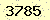 請輸入此驗證碼 : 3785