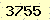請輸入此驗證碼 : 3755