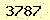 請輸入此驗證碼 : 3787