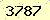 請輸入此驗證碼 : 3787