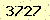 請輸入此驗證碼 : 3727